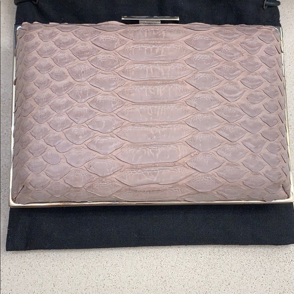 CHANEL PYTHON BOX CLUTCH - Picture 2 of 8